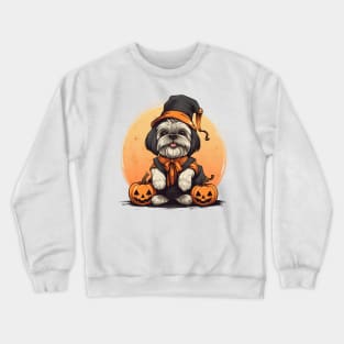 Halloween Shih Tzu Dog #4 Crewneck Sweatshirt